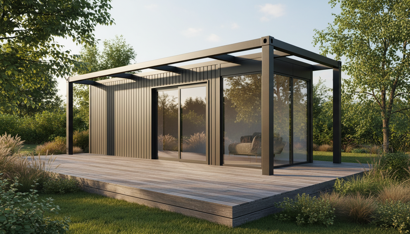 EX-LIVING Wohncontainer anthrazit