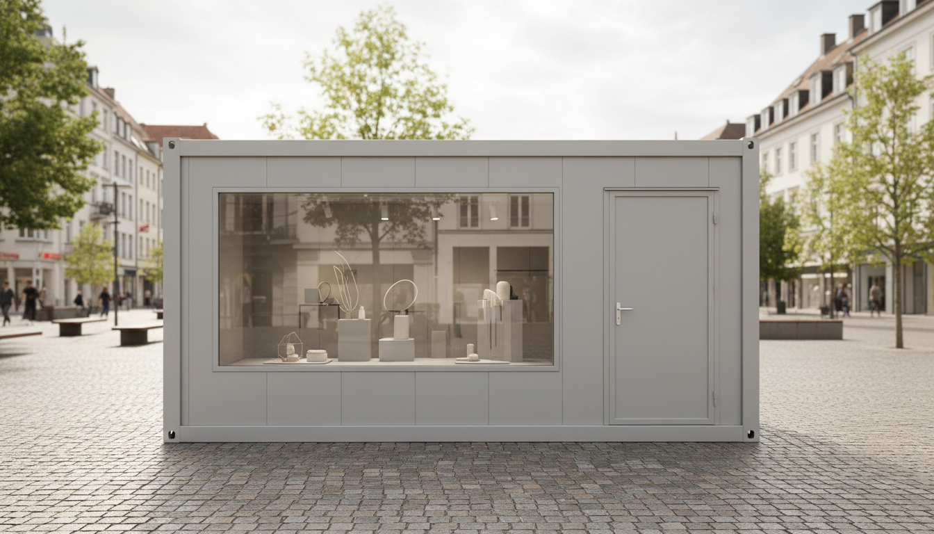 EX-RETAIL Verkaufscontainer mit Glasfront