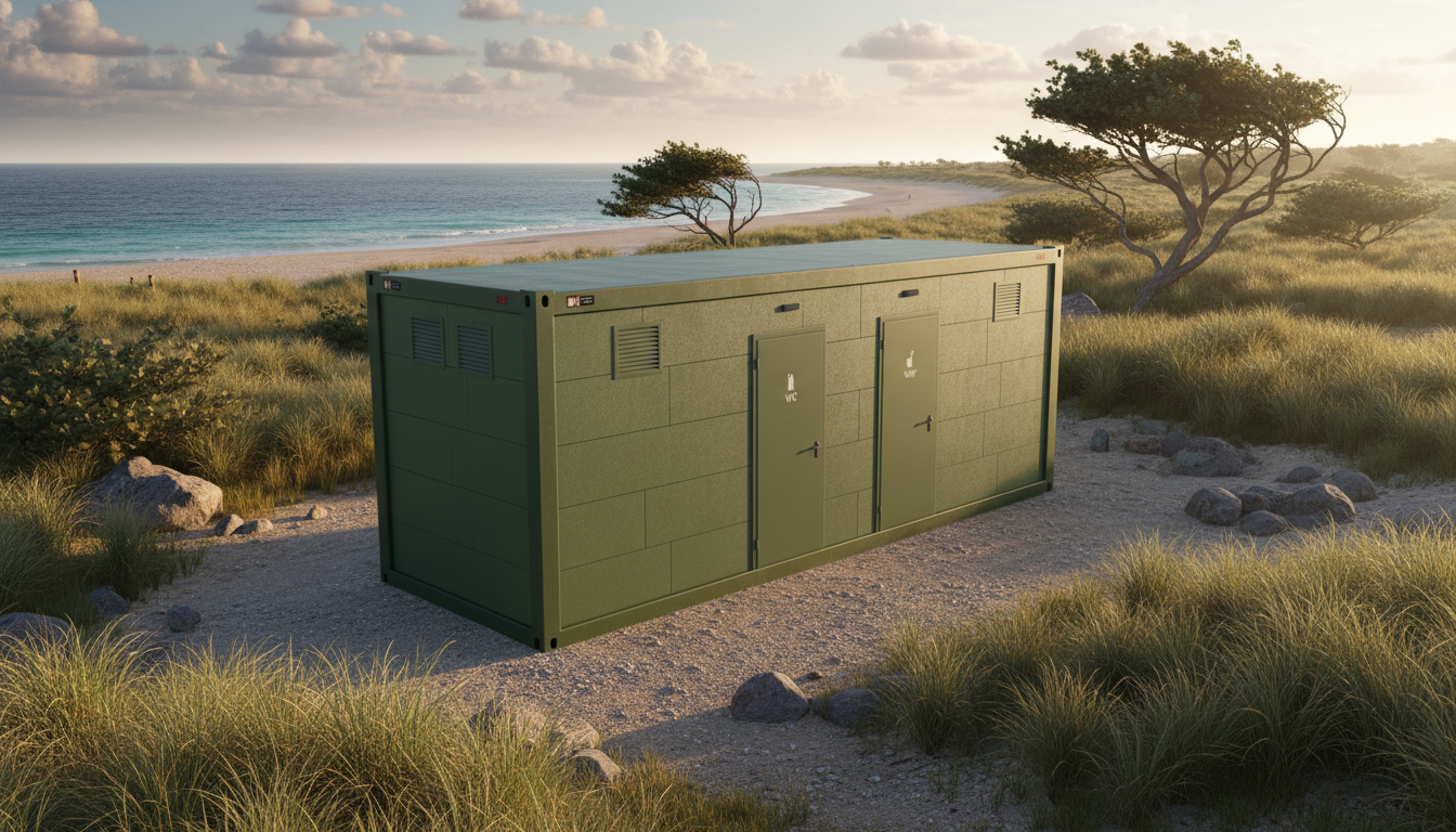 EX-SANITARY Sanitärcontainer auf Campingplatz