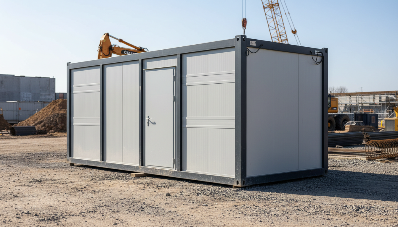 EX-SANITARY Sanitärcontainer auf Baustelle