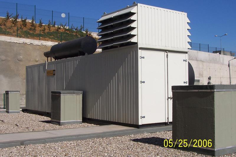 Genset Container mit Lüftungssystem