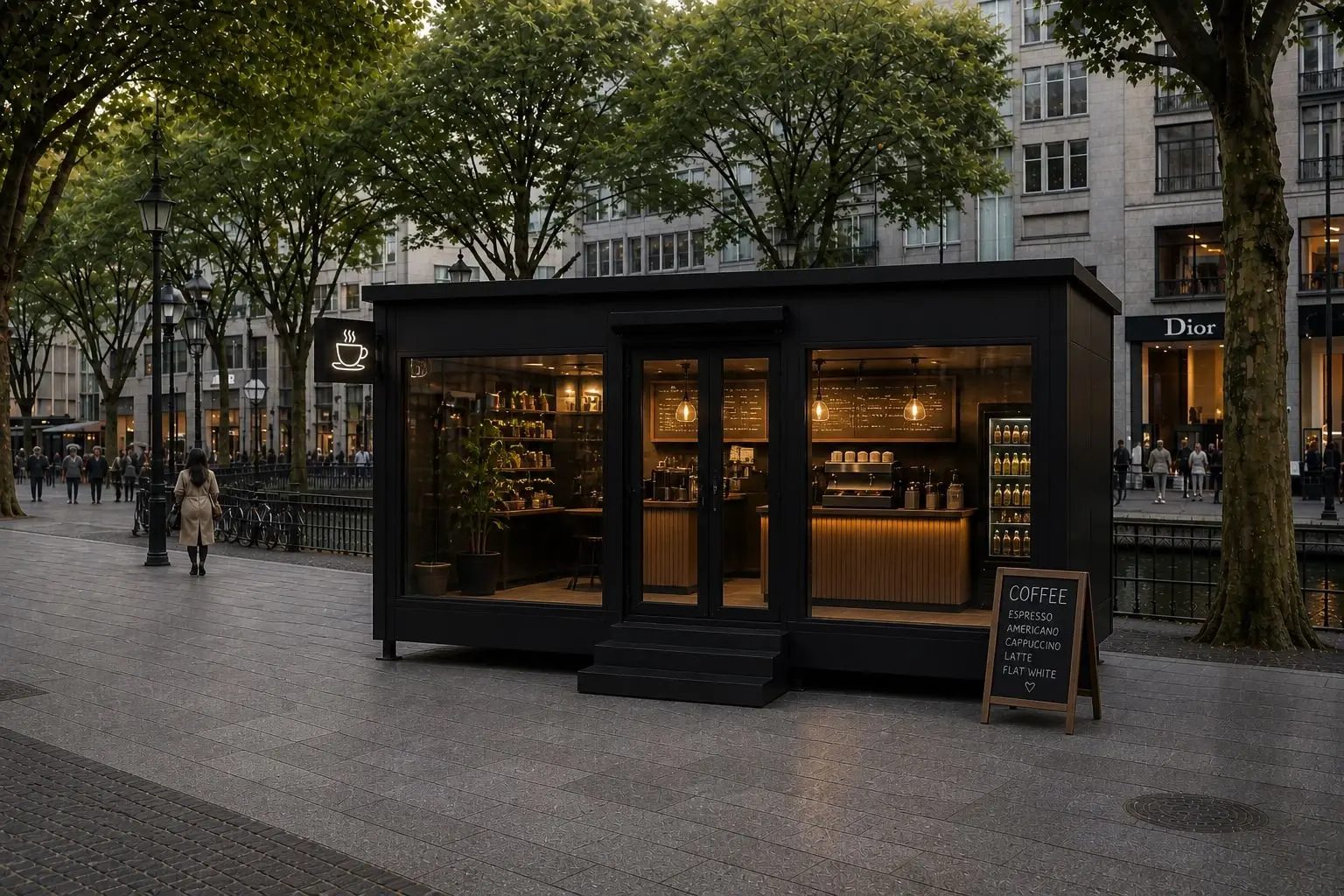 Premium Verkaufscontainer und Showroom Modul von Exwest Modular